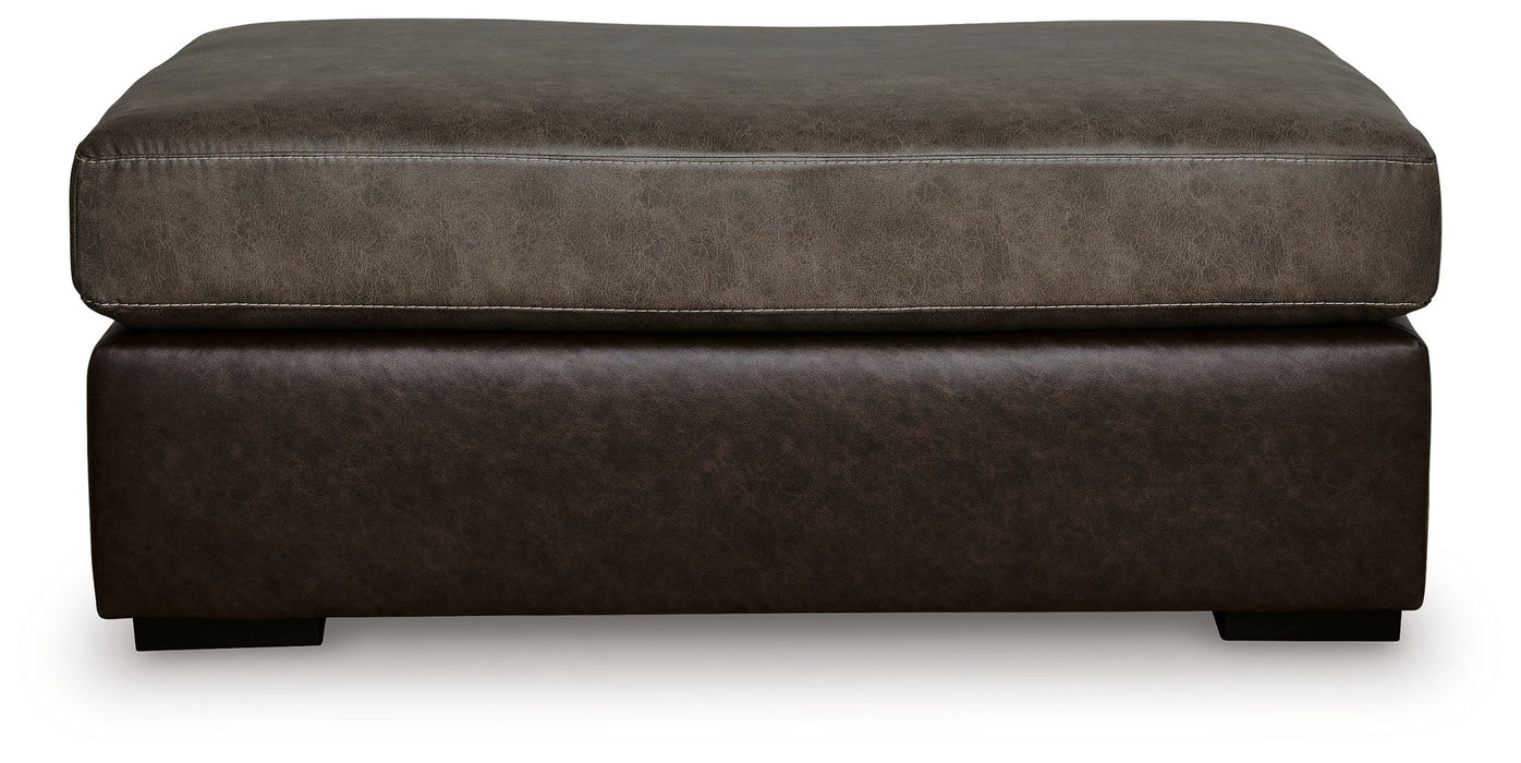 Castille Way - Oversized Accent Ottoman - Fossil - Tallahassee Discount Furniture (FL)