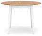 Gesthaven - Round Dining Room Drop Leaf Table Set - Tallahassee Discount Furniture (FL)