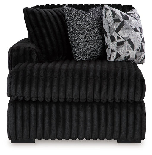 Midnight-Madness - Onyx - Laf Corner Chaise - Tallahassee Discount Furniture (FL)
