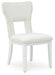 Chalanna - White - Dining Upholstered Side Chair (Set of 2) - Tallahassee Discount Furniture (FL)