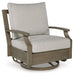 Rainier Ranch - Brown / Beige - Swivel Glider Chair With Cushion - Tallahassee Discount Furniture (FL)