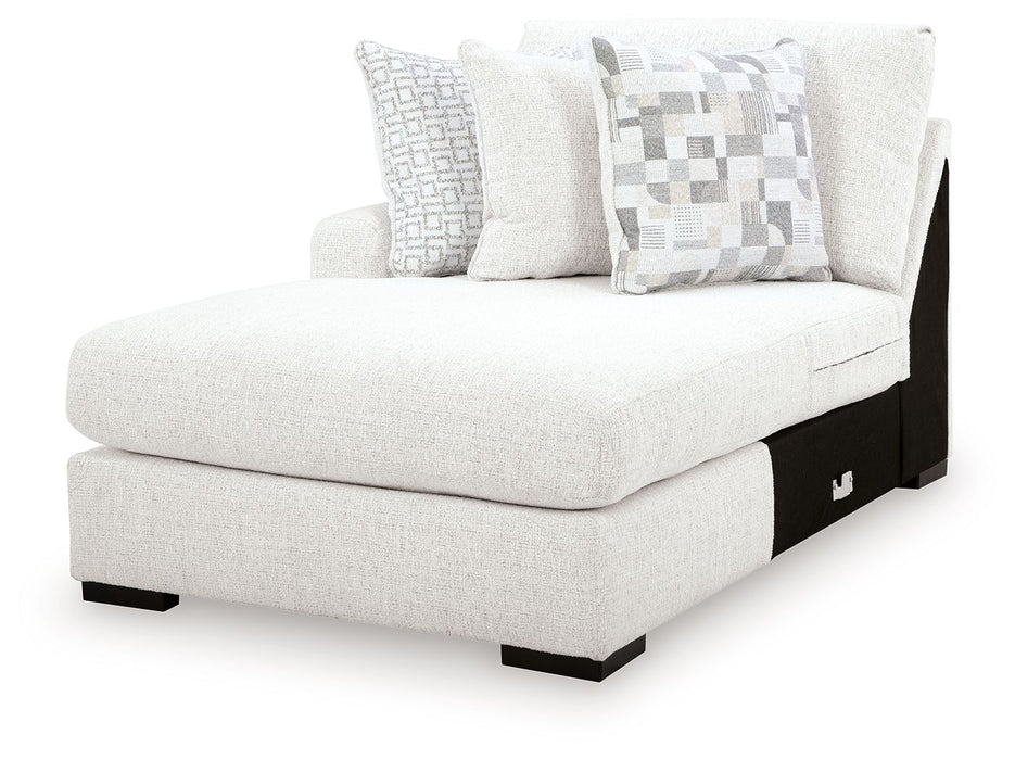 Misty-Lakes - LAF Corner Chaise - Chalk - Tallahassee Discount Furniture (FL)