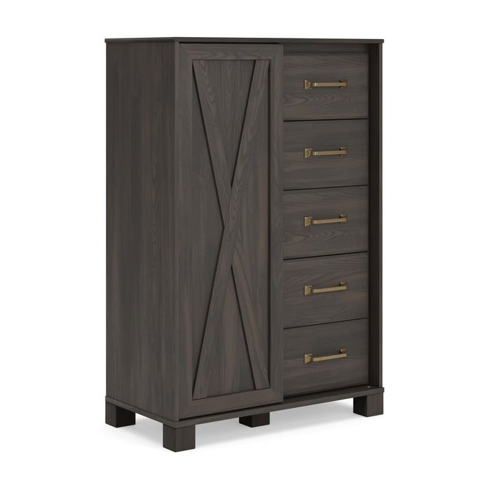 Vonitta Bay - Dressing Chest - Dark Brown - Tallahassee Discount Furniture (FL)