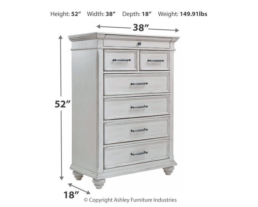 Kanwyn - Whitewash - Chest - Tallahassee Discount Furniture (FL)