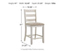 Skempton - Upholstered Barstool (Set of 2) - White - Tallahassee Discount Furniture (FL)