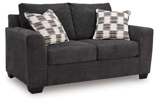 Loreo - Loveseat - Ebony - Tallahassee Discount Furniture (FL)