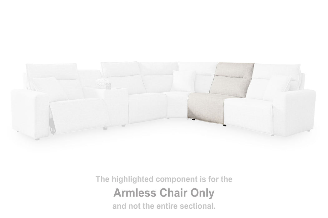 Modmax II - Armless Chair - Stone - Tallahassee Discount Furniture (FL)