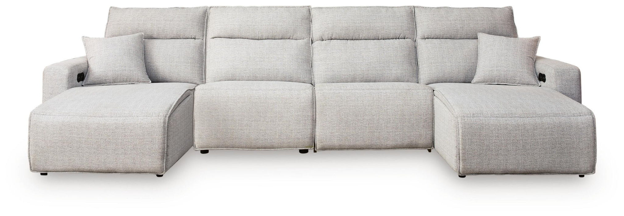 Modmax II - Reclining Sectional - Stone - Tallahassee Discount Furniture (FL)