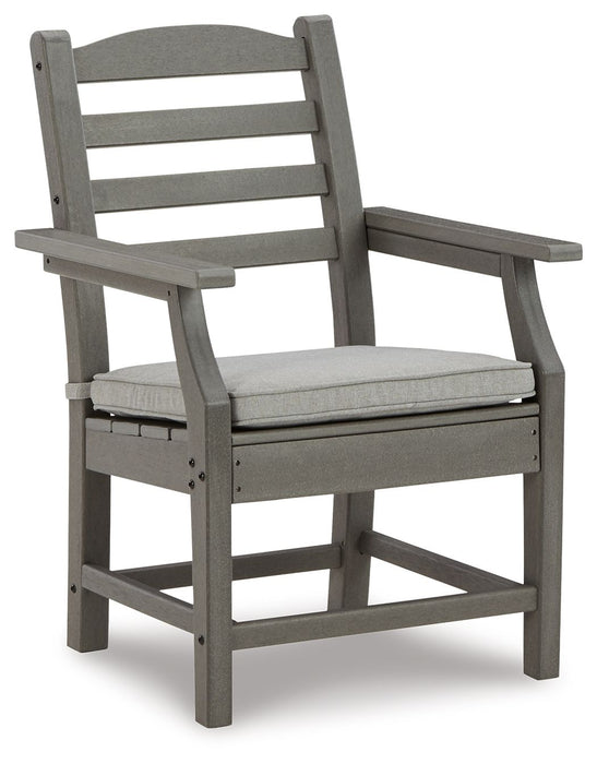 Visola - Arm Chair With Cushion (Set of 2) - Gray - Tallahassee Discount Furniture (FL)