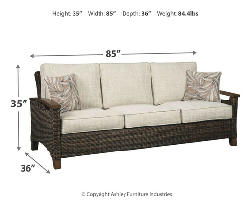Paradise Trail - Medium Brown - Sofa with Cushion - Tallahassee Discount Furniture (FL)
