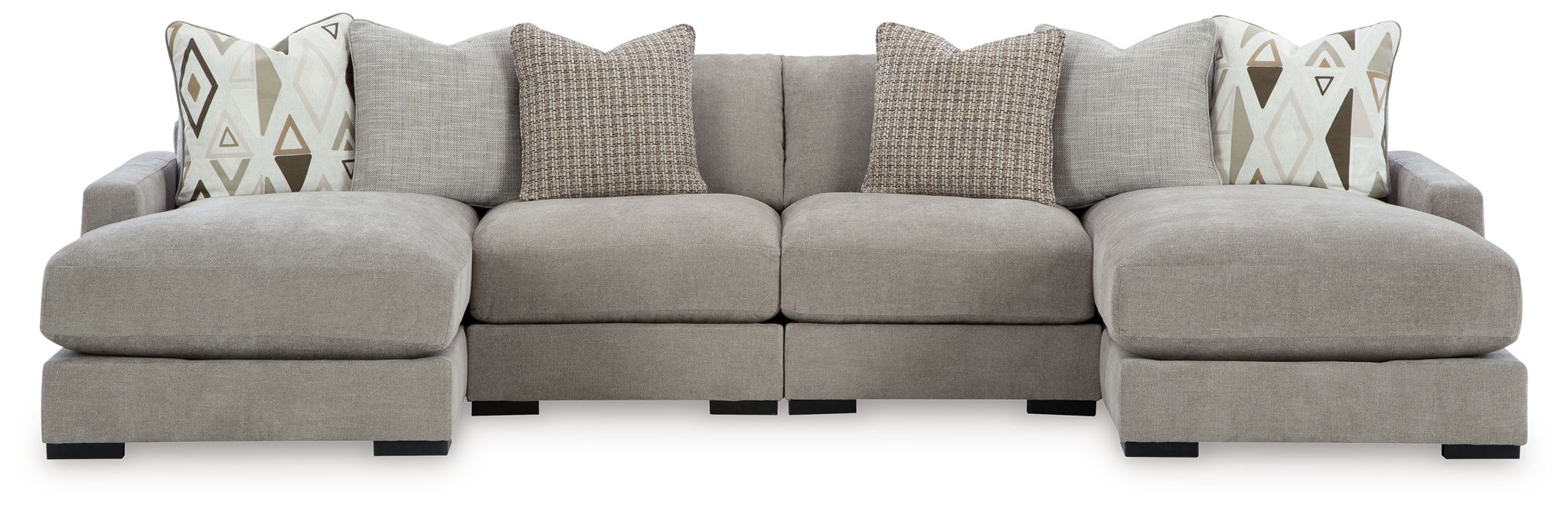Aslan Court - Sectional With Ottoman Set - Tallahassee Discount Furniture (FL)