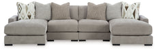 Aslan Court - Sectional With Ottoman Set - Tallahassee Discount Furniture (FL)