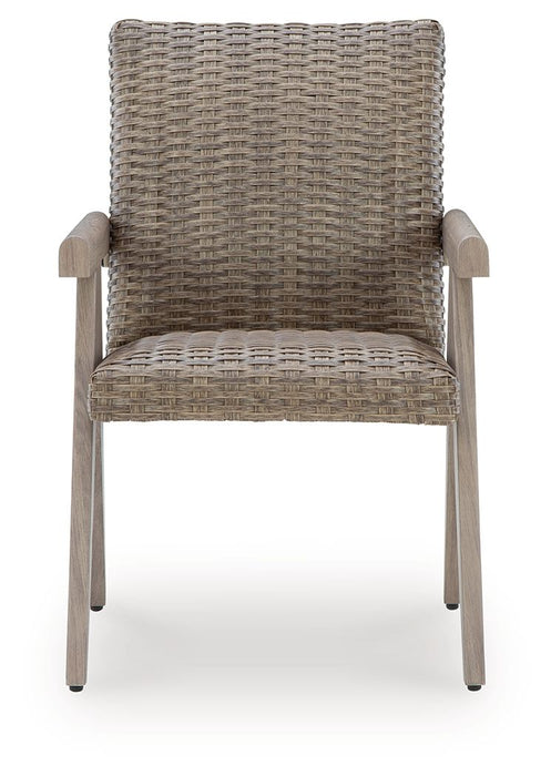 Cliff Trails - Beige - Arm Chair (Set of 2) - Tallahassee Discount Furniture (FL)