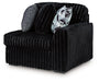Midnight-Madness - RAF Corner Chair - Onyx - Tallahassee Discount Furniture (FL)