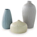 Eiderman - Vase Set (Set of 3) - Gray / Blue / Green - Tallahassee Discount Furniture (FL)