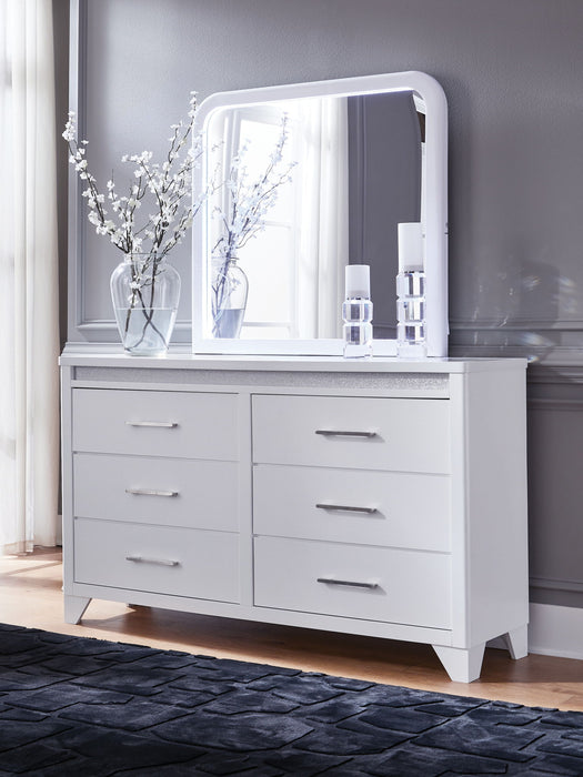 Jarlee - Dresser And Mirror - White - Tallahassee Discount Furniture (FL)