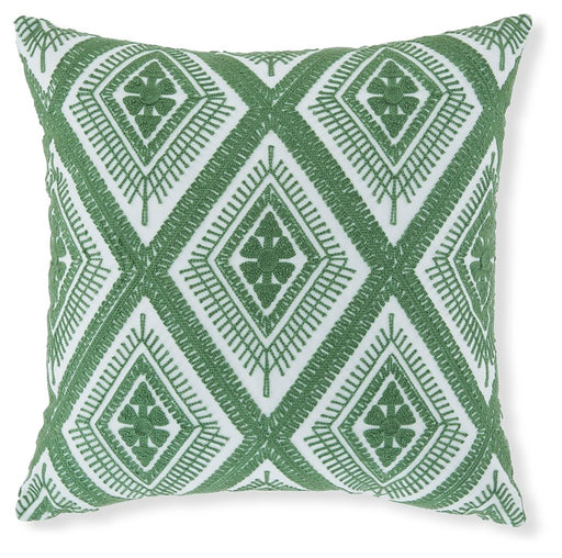 Bellvale - Green / White - Pillow (Set of 4) - Tallahassee Discount Furniture (FL)
