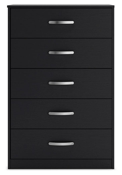 Finch - Five Drawer Chest - 46" Height - Black - Tallahassee Discount Furniture (FL)