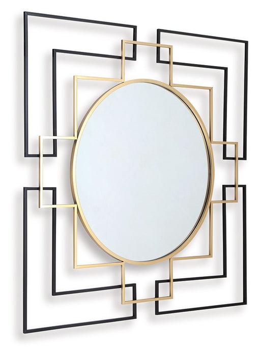 Oceanal - Black / Gold Finish - Accent Mirror - Tallahassee Discount Furniture (FL)