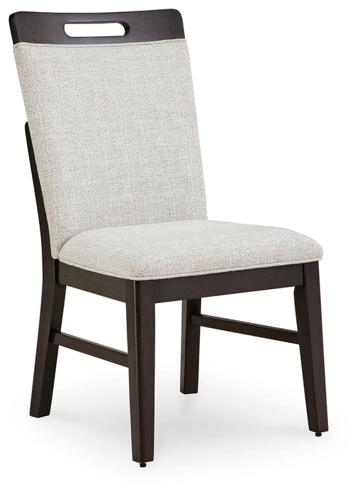 Neymorton - Light Gray / Brown - Dining Upholstered Side Chair (Set of 2) - Tallahassee Discount Furniture (FL)