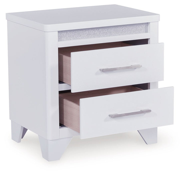 Jarlee - White - Two Drawer Night Stand - Tallahassee Discount Furniture (FL)
