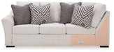 Koralynn - Laf Sofa with Corner Wedge - Stone - Tallahassee Discount Furniture (FL)