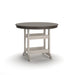 Vista Highlands - Round Counter Table With Umbrella Option - Brown / White - Tallahassee Discount Furniture (FL)