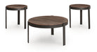 Horizon Hills - Occasional Table Set (Set of 3) - Brown / Black - Tallahassee Discount Furniture (FL)