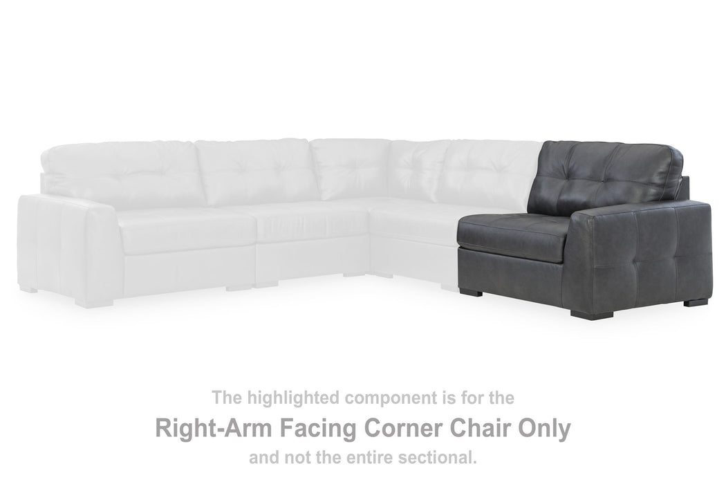 Brindley Pier - Fog - Raf Corner Chair - Tallahassee Discount Furniture (FL)