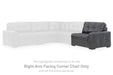 Brindley Pier - Fog - Raf Corner Chair - Tallahassee Discount Furniture (FL)