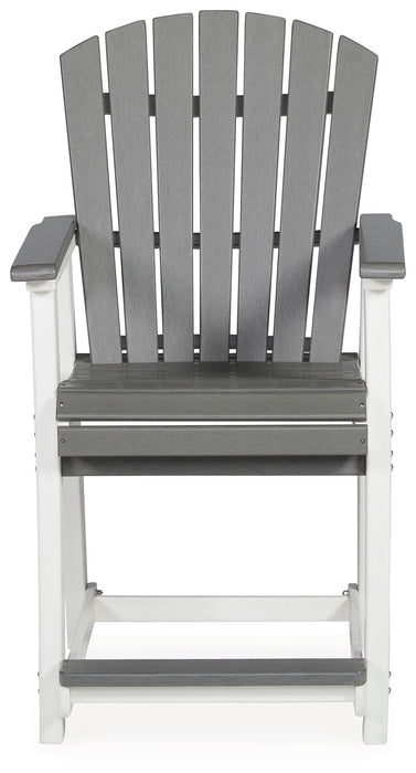 Transville - Barstool (Set of 2) - Gray / White - Tallahassee Discount Furniture (FL)