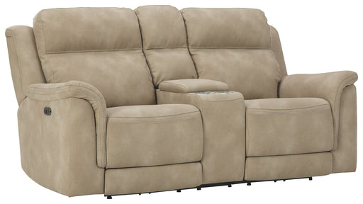 Next-Gen Durapella - Reclining Power Loveseat With Console - Tallahassee Discount Furniture (FL)