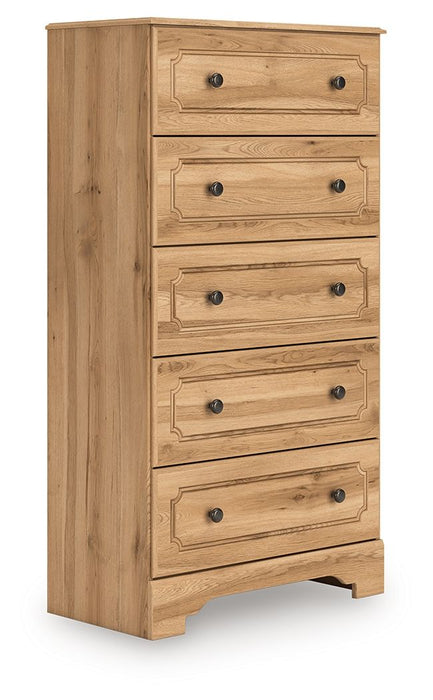 Aleaport - Warm Brown - Five Drawer Chest - Tallahassee Discount Furniture (FL)