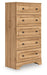 Aleaport - Warm Brown - Five Drawer Chest - Tallahassee Discount Furniture (FL)