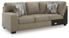 Newellen - LAF Sofa With Corner Wedge - Beige - Tallahassee Discount Furniture (FL)