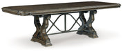 Maylee - Dark Brown - Dining Extension Table - Tallahassee Discount Furniture (FL)
