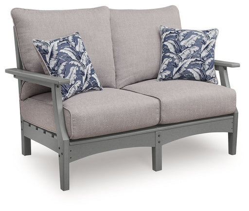 Cove Beach - Loveseat With Cushion - Gray - Tallahassee Discount Furniture (FL)