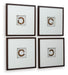 Dallbourne - White / Gold Finish - Wall Art Set (Set of 4) - Tallahassee Discount Furniture (FL)