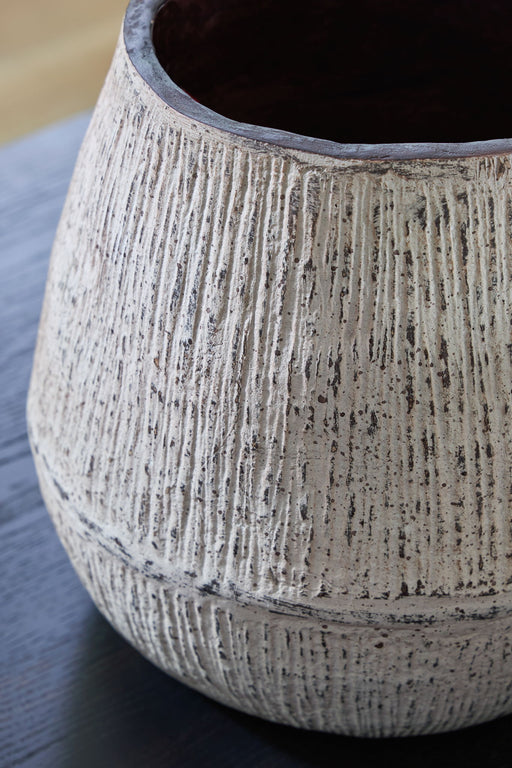 Claymount - Vase - 10" - Distressed Brown - Tallahassee Discount Furniture (FL)