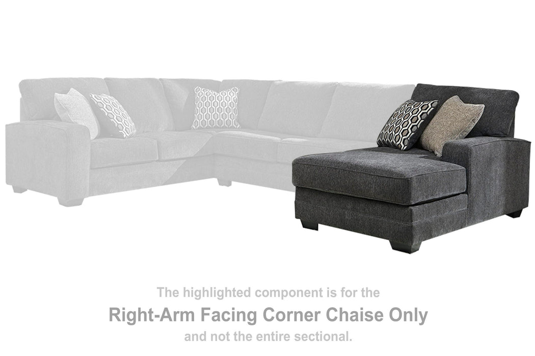 Tracling - RAF Corner Chaise - Slate - Tallahassee Discount Furniture (FL)