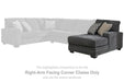 Tracling - RAF Corner Chaise - Slate - Tallahassee Discount Furniture (FL)