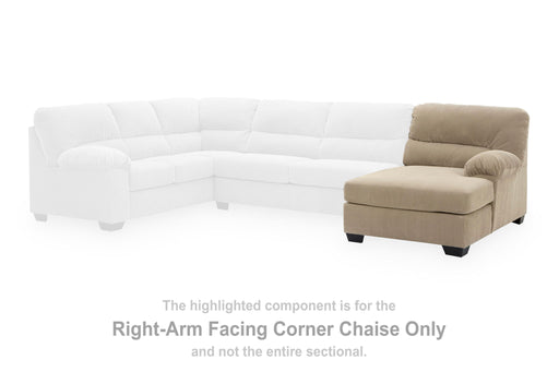 SimpleJoy - RAF Corner Chaise - Sand - Tallahassee Discount Furniture (FL)