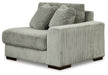 Lindyn - Fog - RAF Corner Chair - Tallahassee Discount Furniture (FL)