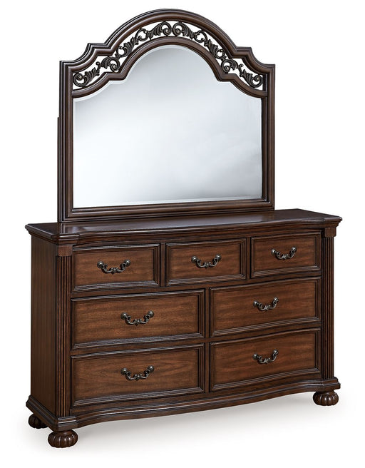 Lavinton - Brown - Dresser And Mirror - Tallahassee Discount Furniture (FL)