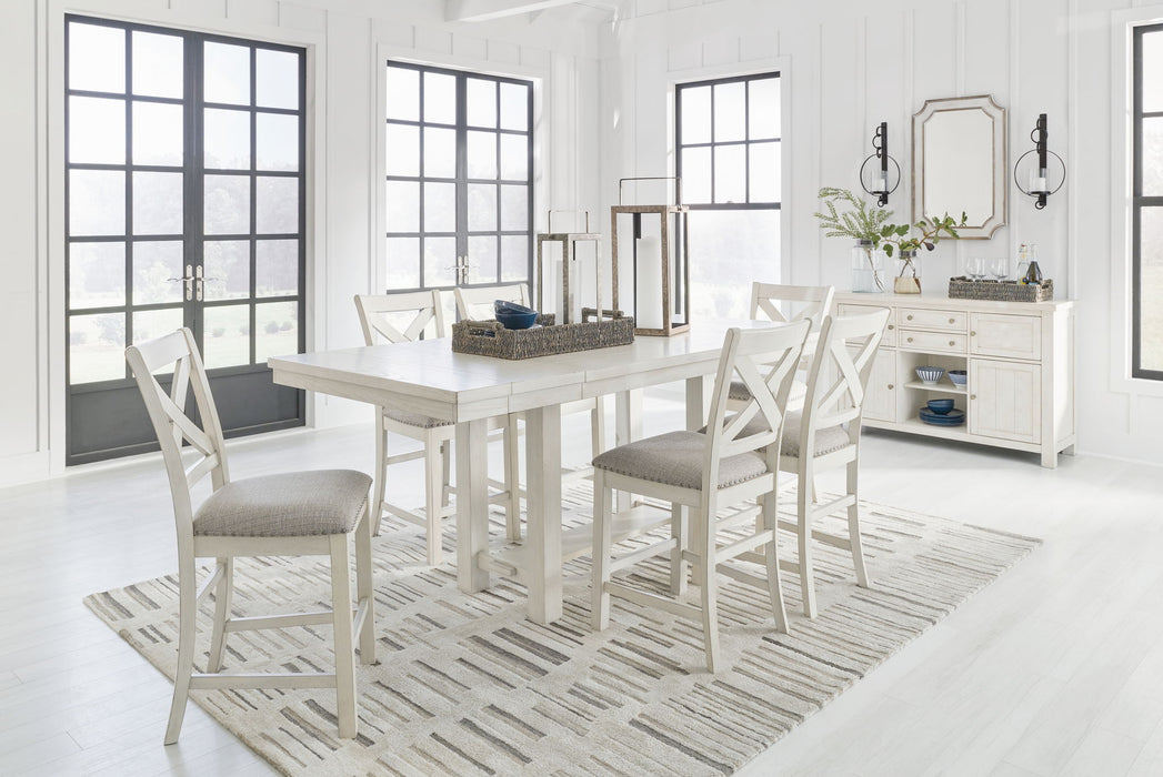 Robbinsdale - Rectangular Counter Height Dining Extension Table Set - Tallahassee Discount Furniture (FL)