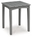 Cove Beach - Square End Table - Gray - Tallahassee Discount Furniture (FL)