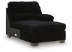 SimpleJoy - RAF Corner Chaise - Onyx - Tallahassee Discount Furniture (FL)