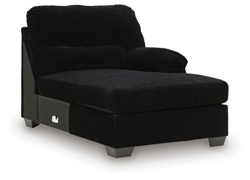 SimpleJoy - RAF Corner Chaise - Onyx - Tallahassee Discount Furniture (FL)