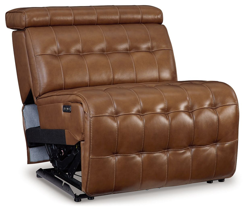 Temmpton - Chocolate - Power Armless Recliner With Adj Headrest - Tallahassee Discount Furniture (FL)