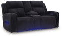 Forest Lake - Power Reclining Loveseat With Console / Adj Headrest - Tallahassee Discount Furniture (FL)